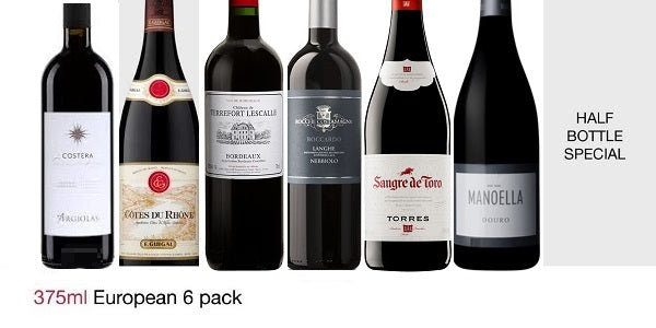 European Reds Half Bottle 6-Pack